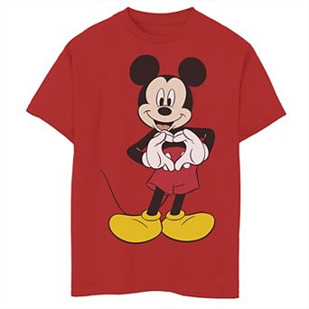 Disney's Mickey Mouse Boys 8-20 Heart Hands Pose Graphic Tee