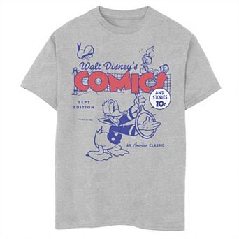 Disney's Donald Duck Boys 6-20 Retro Comic Cover Hat Graphic Tee