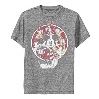 Disney's Mickey Mouse and Friends Boy 8-20 Cast Logo Performance Graphic Tee