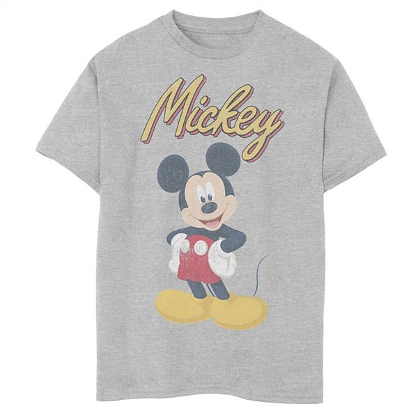 Disney's Mickey Mouse Boys 8-20 Classic Smile Distressed Graphic Tee