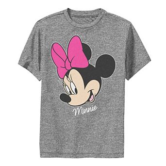 Disney's Minnie Mouse Boys 8-20 Face Portrait Smile Performance Graphic Tee