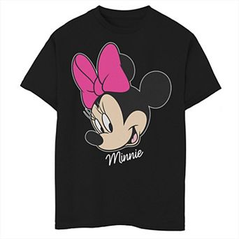 Disney's Minnie Mouse Boys 8-20 Face Portrait Smile Graphic Tee