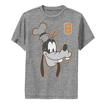 Disney's Goofy Boys 8-20 Varsity Letter Face Portrait Performance Graphic Tee