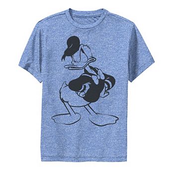 Disney's Donald Duck Boys 6-20 Pose With Attitude Outline Performance Graphic Tee