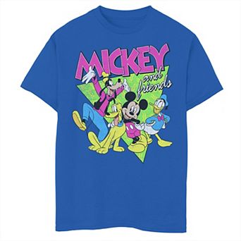 Disney's Mickey Mouse Boys 8-20 Mickey 90's Friends Graphic Tee