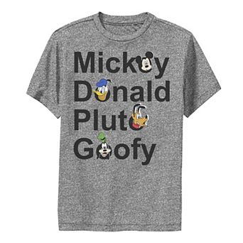 Disney's Mickey and Friends Boys 8-20 Name Stack Performance Graphic Tee