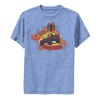 Boys 8-20 Marvel Spider-Man Retro Spider-Mobile Adventures Performance Graphic Tee