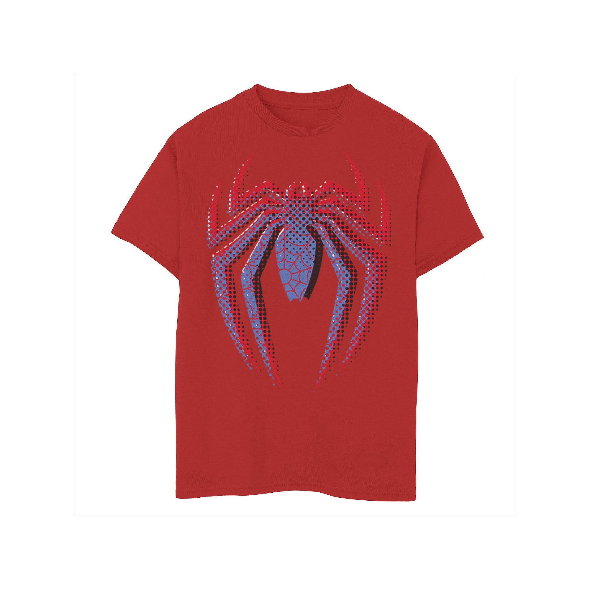 Boys 8-20 Marvel Spider-Man Dot Build-Up Logo Graphic Tee, Boys, Size: XS,
