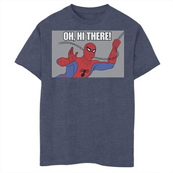 Boys 8-20 Marvel Spider-Man Swinging Oh, Hi There! Vintage Portrait Graphic Tee