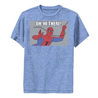 Boys 8-20 Marvel Spider-Man Swinging Oh, Hi There! Vintage Portrait Performance Graphic Tee
