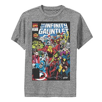 Boys 8-20 Marvel D23 Exclusive Vintage Infinity Gauntlet Comic Cover Performance Graphic Tee
