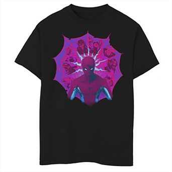 Boys 8-20 Marvel Spiderman Senses Villians Web Graphic Tee