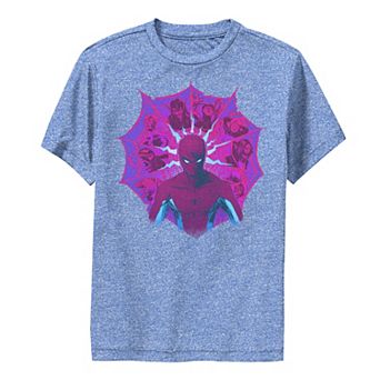 Boys 8-20 Marvel Spiderman Senses Villians Web Performance Graphic Tee