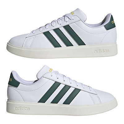 adidas gazelle silver green womens adidas Men's Grand Court 2.0 Sneakers | Black/White