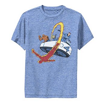 Boys 8-20 Marvel Fantastic Four Retro Fantasticar Team Performance Graphic Tee
