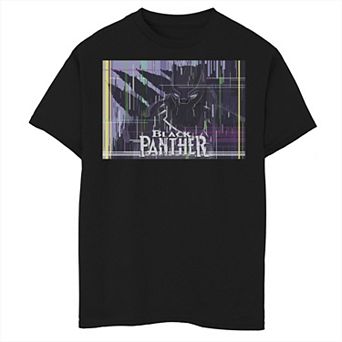 Boys 8-20 Marvel Black Panther Glitched Poster Graphic Tee