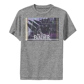 Boys 8-20 Marvel Black Panther Glitched Poster Performance Graphic Tee