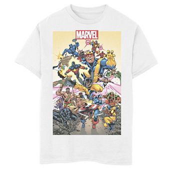 Boys 8-20 Marvel D23 Exclusive Action Pose Collage Poster Graphic Tee