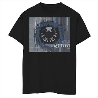 Boys 8-20 Marvel S.H.I.E.L.D Glitched Poster Graphic Tee