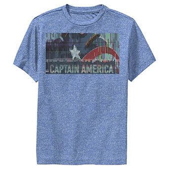 Boys 8-20 Marvel S.H.I.E.L.D Glitched Poster Performance Graphic Tee