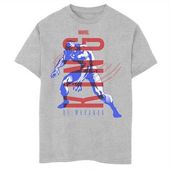 Boys 8-20 Marvel Blank Panther King Of Wakanda Bold Poster Graphic Tee