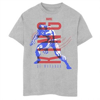 Boys 8-20 Marvel Blank Panther King Of Wakanda Bold Poster Graphic Tee