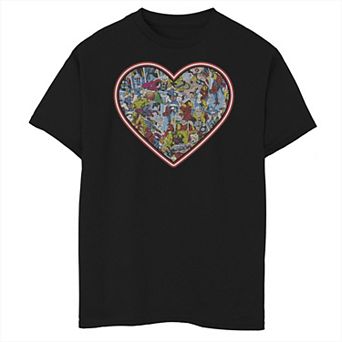 Boys 8-20 Marvel Marvel Comic Heart Graphic Tee Graphic Tee