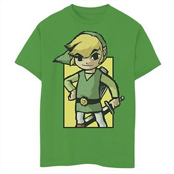 Boys 8-20 Nintendo Link Waker Face Graphic Tee Graphic Tee