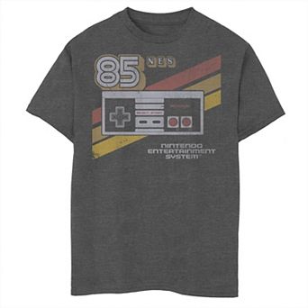 Boys 6-20 Nintendo NES Controller Retro Stripe 85 Graphic Tee