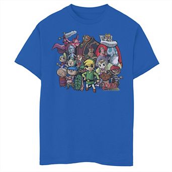 Boys 8-20 Nintendo Zelda The Windwaker Group Shot Graphic Tee