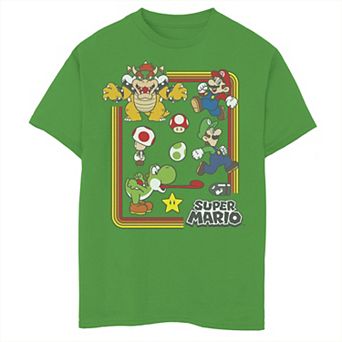 Boys 8-20 Nintendo Super Mario Character Collage Graphic Tee