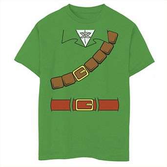 Boys 8-20 Nintendo Zelda Basic Link Costume Belt Tunic Graphic Tee