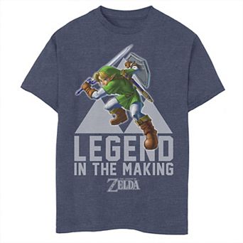 Boys 6-20 Nintendo Zelda Link Legend In The Making Triforce Graphic Tee
