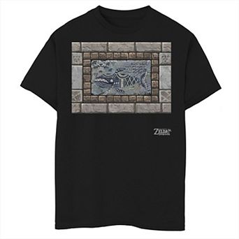 Boys 6-20 Nintendo Legend Of Zelda Links Awakening Whale Stone Frame Portrait Graphic Tee