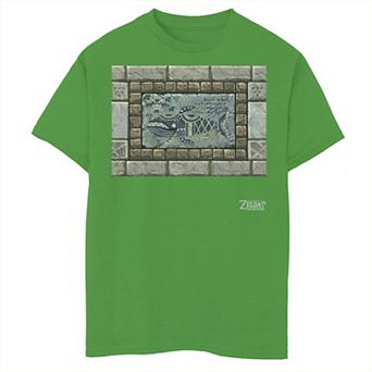 Boys 6-20 Nintendo Legend Of Zelda Links Awakening Whale Stone Frame Portrait Graphic Tee