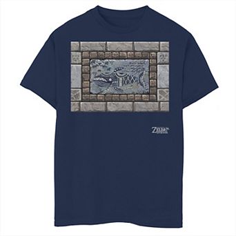 Boys 6-20 Nintendo Legend Of Zelda Links Awakening Whale Stone Frame Portrait Graphic Tee