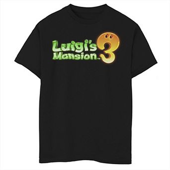 Boys 6-20 Nintendo Luigi's Mansion 3 Game Logo Graphic Tee