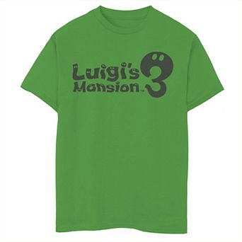 Boys 8-20 Nintendo Luigi's Mansion 3 Simple Game Logo Graphic Tee