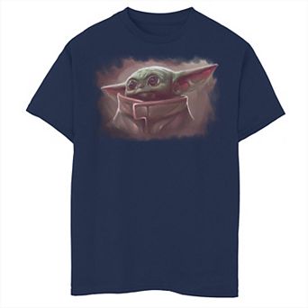 Boys 8-20 Star Wars The Mandalorian The Child aka Baby Yoda Cute Painted Portrait Graphic Tee