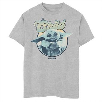 Boys 6-20 Star Wars The Mandalorian The Child aka Baby Yoda Retro Style Portrait Graphic Tee