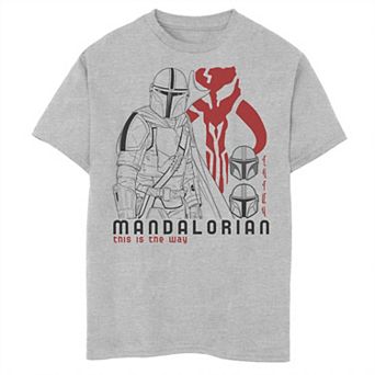 Boys 8-20 Star Wars The Mandalorian This Is The Way Line Art Graphic Tee