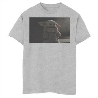Boys 6-20 Star Wars The Mandalorian The Child aka Baby Yoda Sad Portrait Graphic Tee