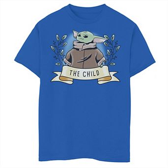 Boys 8-20 Star Wars The Mandalorian The Child aka Baby Yoda Banner Portrait Graphic Tee