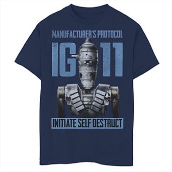 Boys 6-20 Star Wars The Mandalorian IG-11 Manufacturer's Protocol Graphic Tee