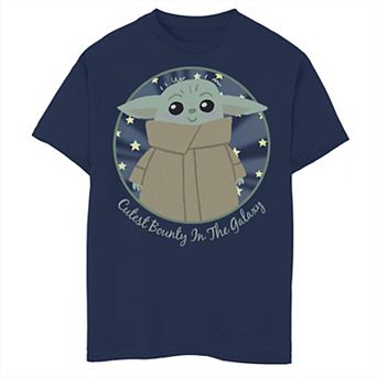 Boys 8-20 Star Wars The Mandalorian The Child aka Baby Yoda Cutest Bounty Portrait Graphic Tee