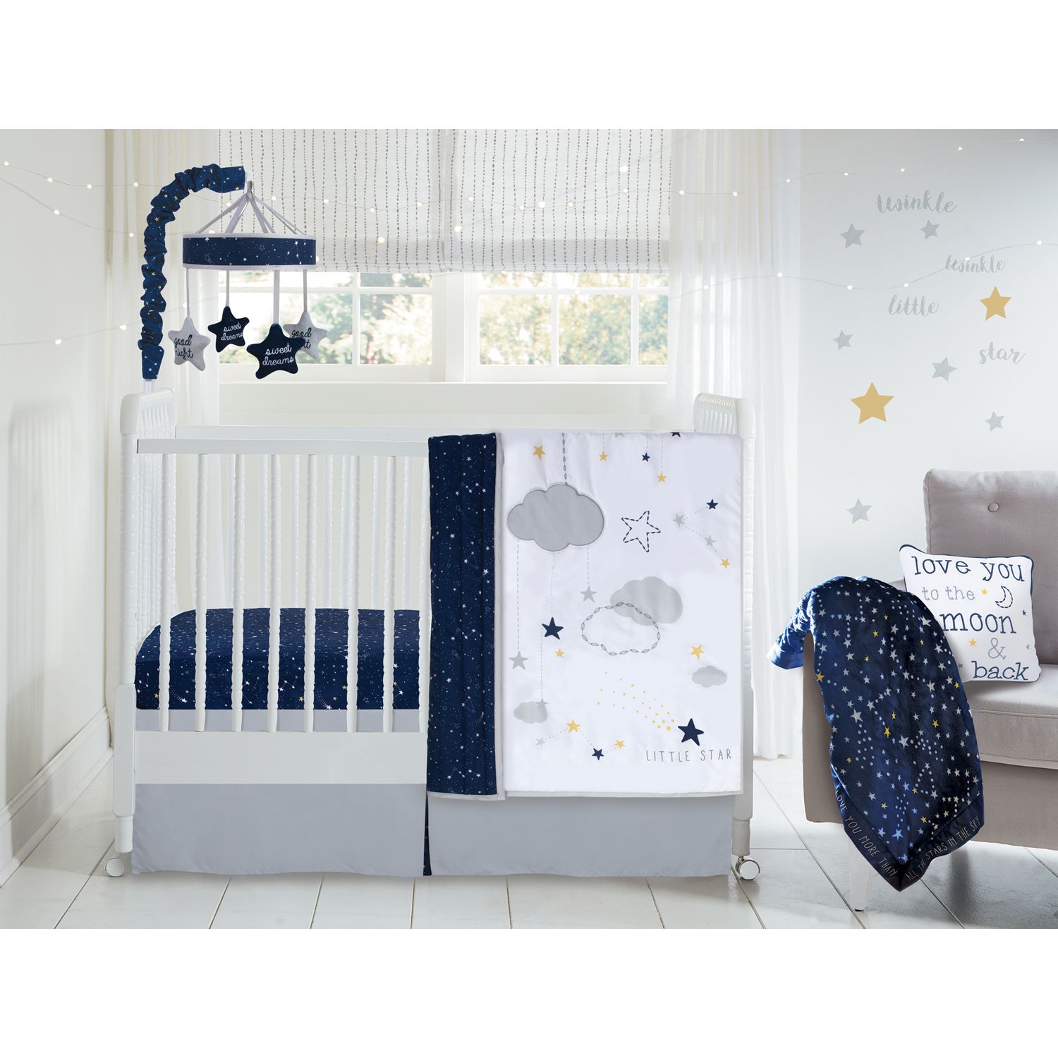 cot bed bumper set boy