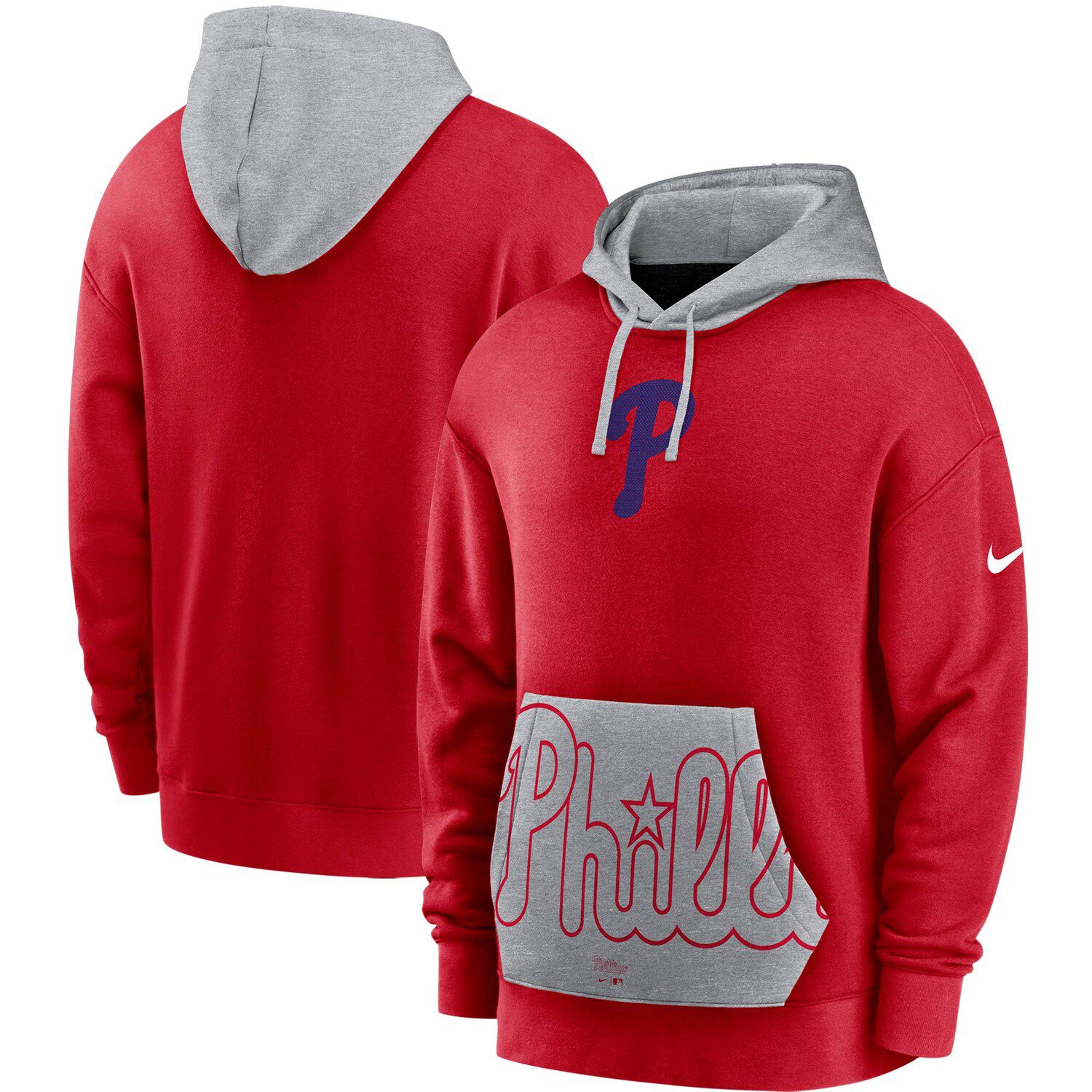 red nike zip up hoodie mens