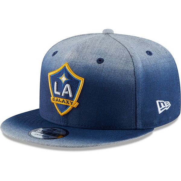 Men S New Era Navy La Galaxy Faded Heathered 9fifty Snapback Hat