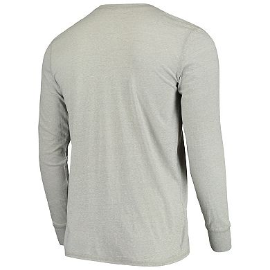 Men's Concepts Sport Gray Seattle Sounders FC Podium Henley Long Sleeve T-Shirt