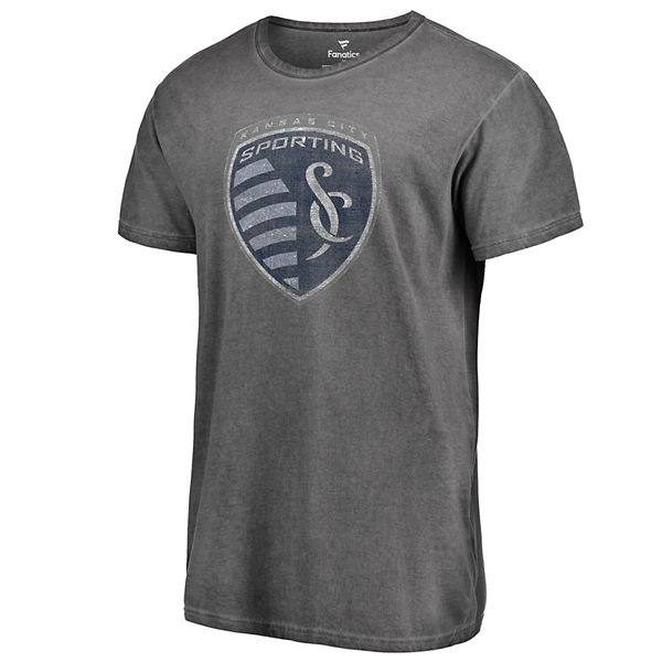 Men's Fanatics Branded Black Sporting Kansas City Shadow Washed T-Shirt